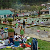 In the hot springs Balneario Erendira